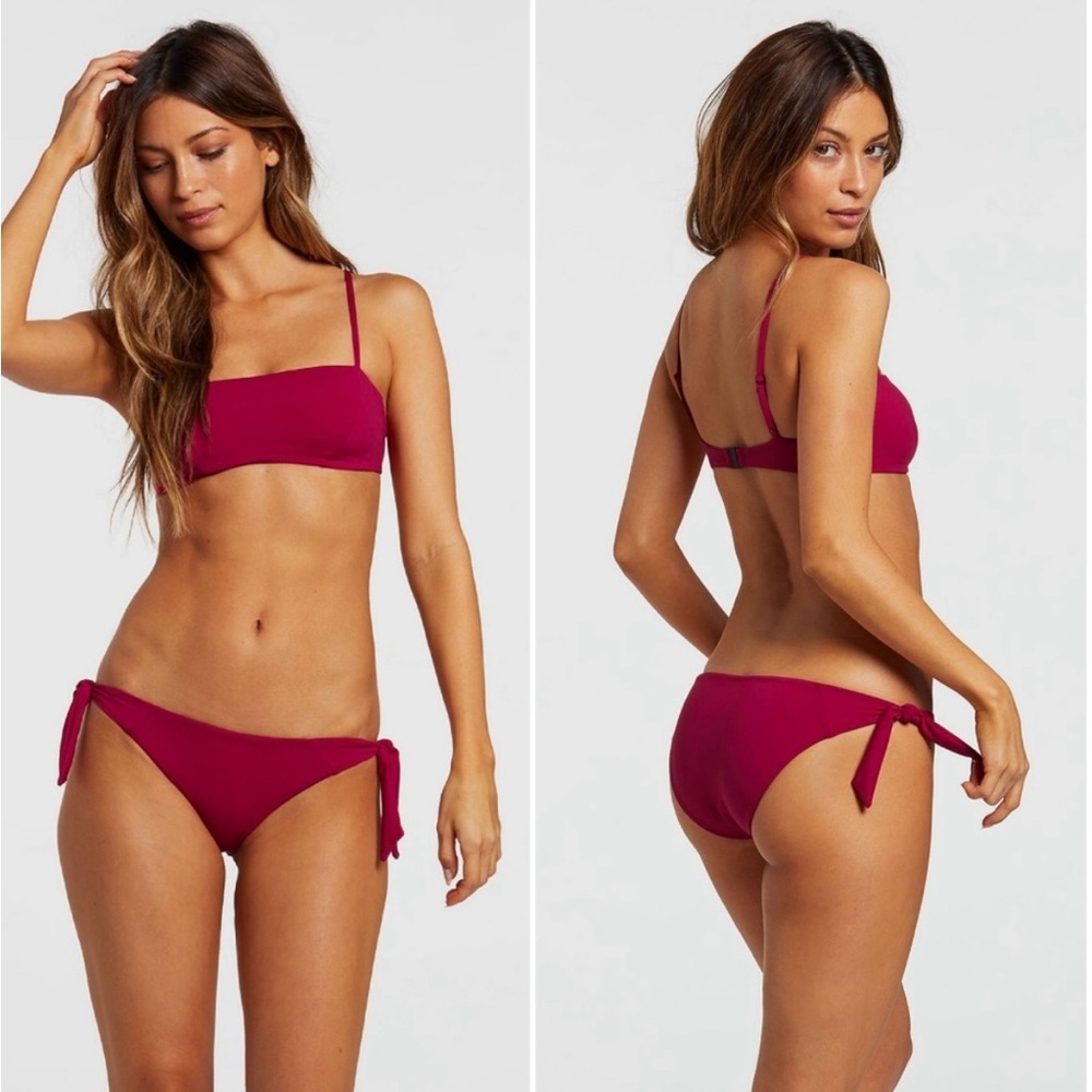 NWT Volcom Simply Seamless Croplette Swim Top, Sz M